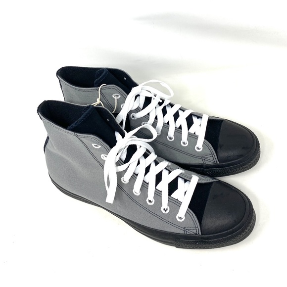 Converse Ctas High Top Canvas Gray Black Women Size Sneakers Custom A03947C-BKGR - Picture 6 of 10